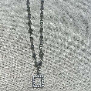 Sabika silver/crystal necklace. Summer 2020